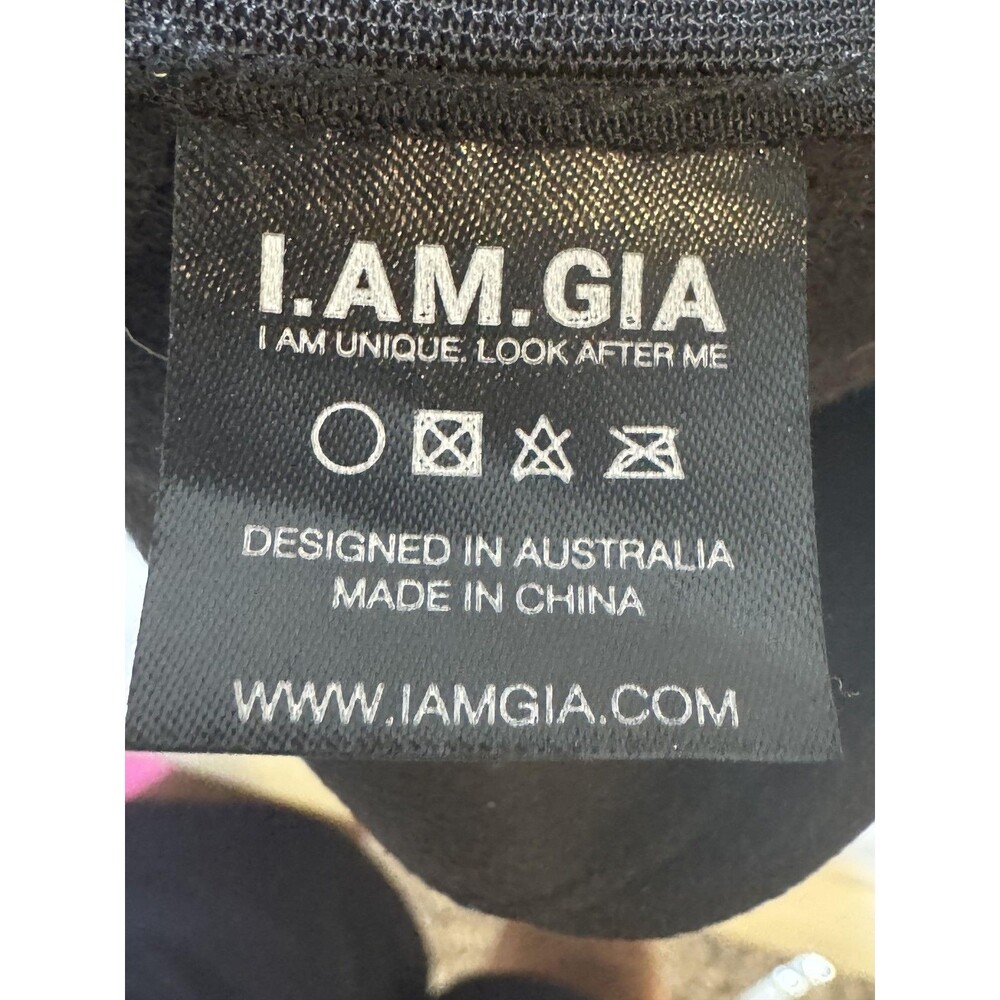 I.AM.GIA Skirt Womens Small Black Faux Leather Pleated Mini Wrap Buckle Belt - Picture 7 of 8